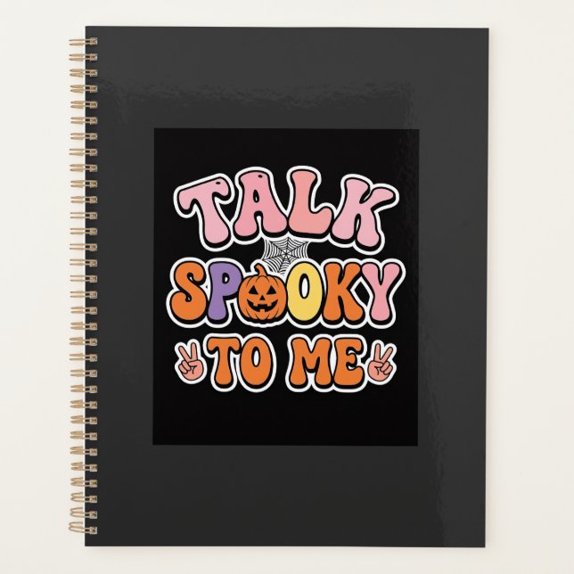 Agenda Fala Assustadora de Halloween Fala Assustador para (Frente)