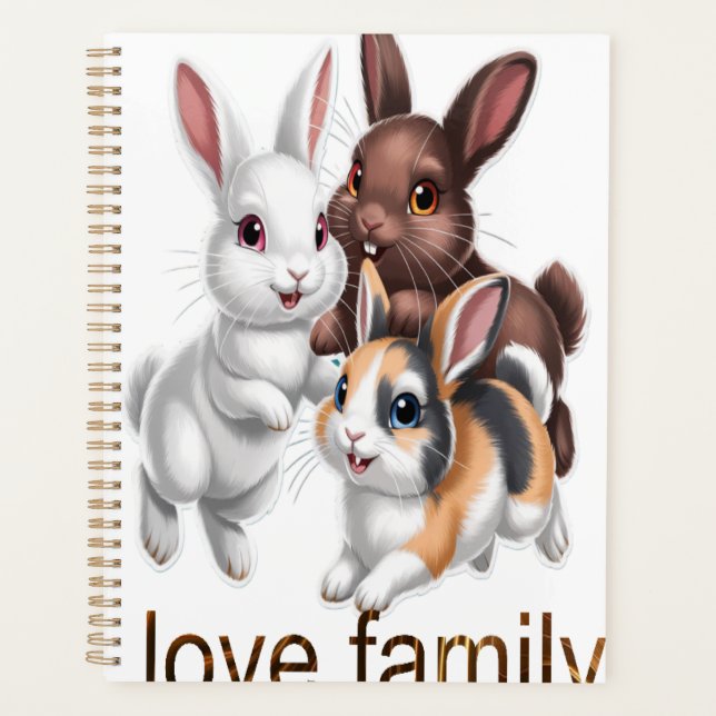 Agenda Família de coelhos (Frente)
