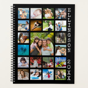 Agenda Família de Colagem de Fotos Moderna 21 Personaliza