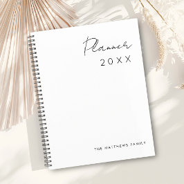 Agenda Família Mínima Simples de Escrevendo de Script