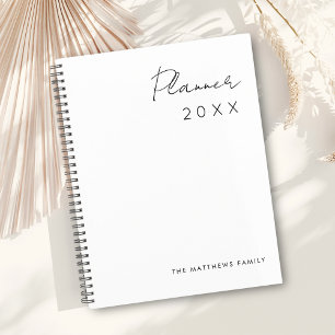 Agenda Família Mínima Simples de Escrevendo de Script