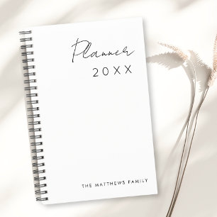 Agenda Família Mínima Simples de Escrevendo de Script
