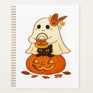 Agenda Fantasma Boho e Gato Preto � Travessura ou Gosto n