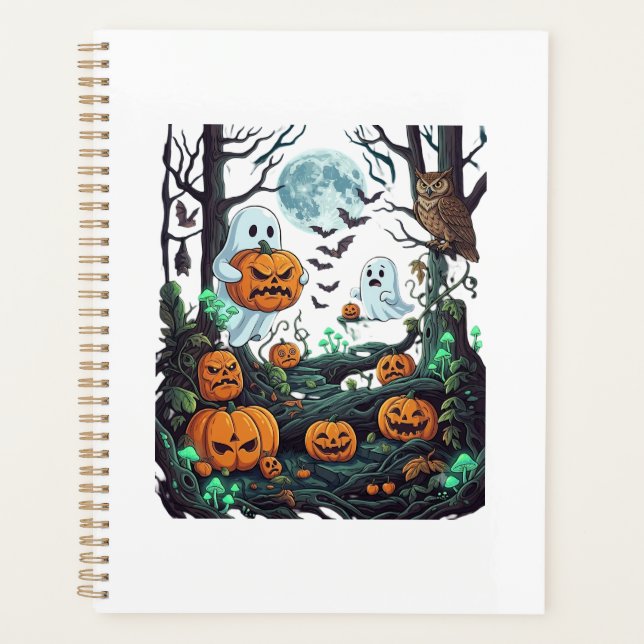 Agenda Fantasmagoria de Halloween Abóboras Assustadoras C (Frente)