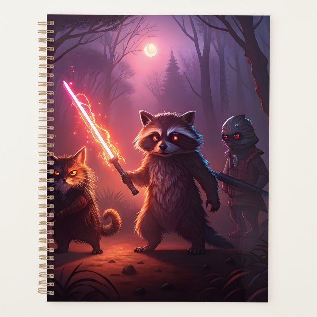 Agenda Fantasy Forest Animal Adventure Art (Frente)