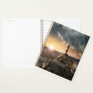 Agenda Faróis   Farol vermelho e branco