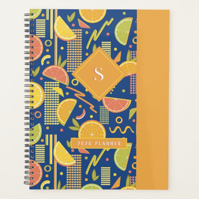 Agenda Fatias de Fruta de Citrus do Deep Blue 80 (Frente)