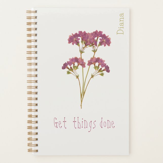 Agenda Fazer as coisas minimamente personalizadas (Frente)