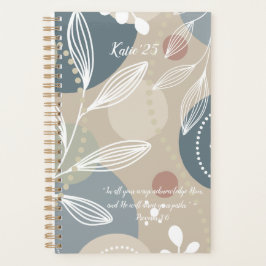 Agenda Fé Floral Personalizada - Escritura Personalizada