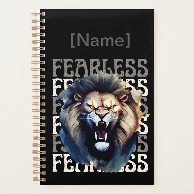 Agenda Fearless Roar – Bold Lion  (Frente)