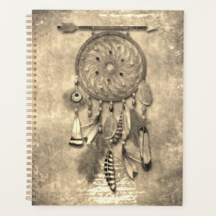 Agenda Feather Dreamcatcher Estilo Boho Grunge