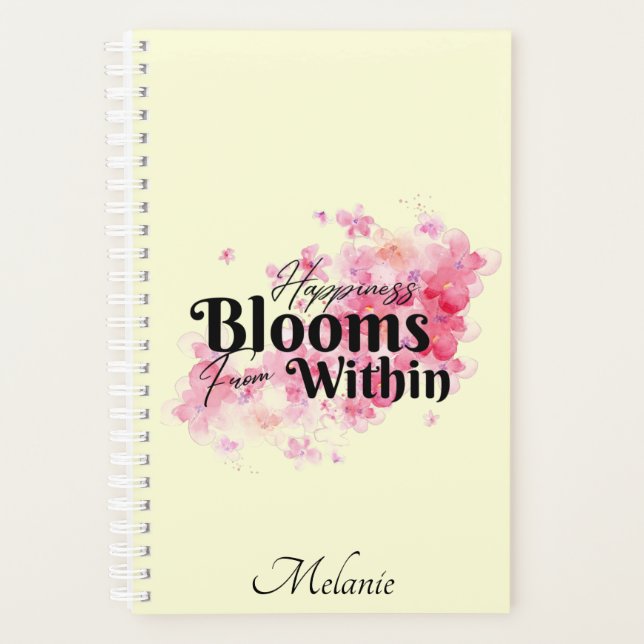 Agenda Felicidade Bloomia de Dentro (Frente)