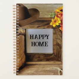 Agenda Felicidade em Casa Cowgirl Estilo Cowboy Com Botas