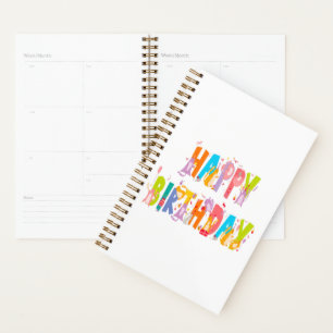 Agenda Feliz aniversário Engraçado Celebração do Dia do P