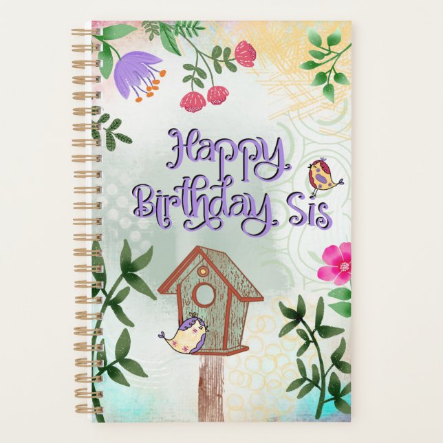 Agenda Feliz Aniversário Irmã (Frente)