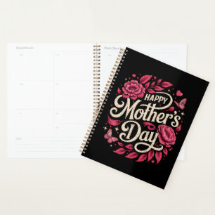 Agenda Feliz Dia das Mães Querida Mãe Floral
