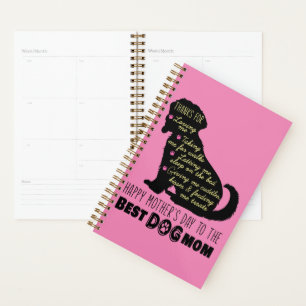 Agenda Feliz Dia de as mães Para O Melhor Cachorro Mãe