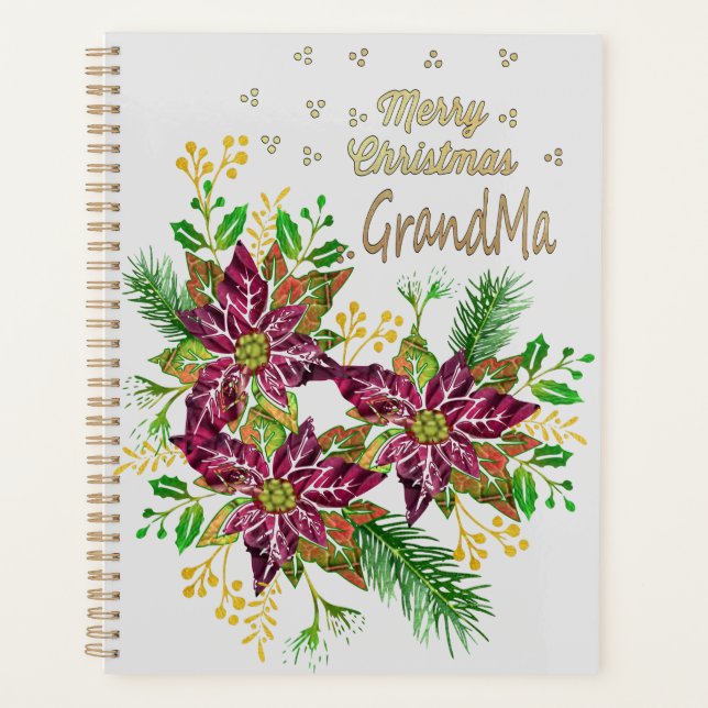 Agenda Feliz Natal Avó Planejadora: (Frente)