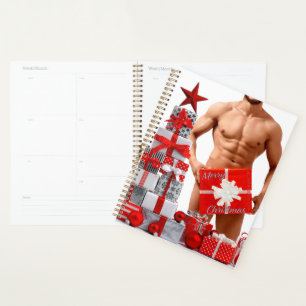 Agenda Feliz Natal SlipperyJoe prata branca