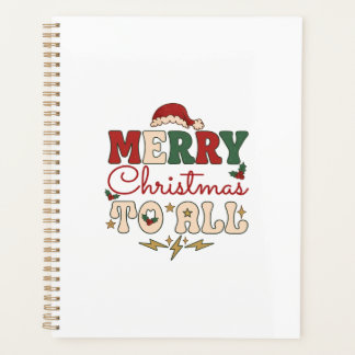 Agenda Feliz Natal Todos Chapéu de Papai Noel Estrelas Re