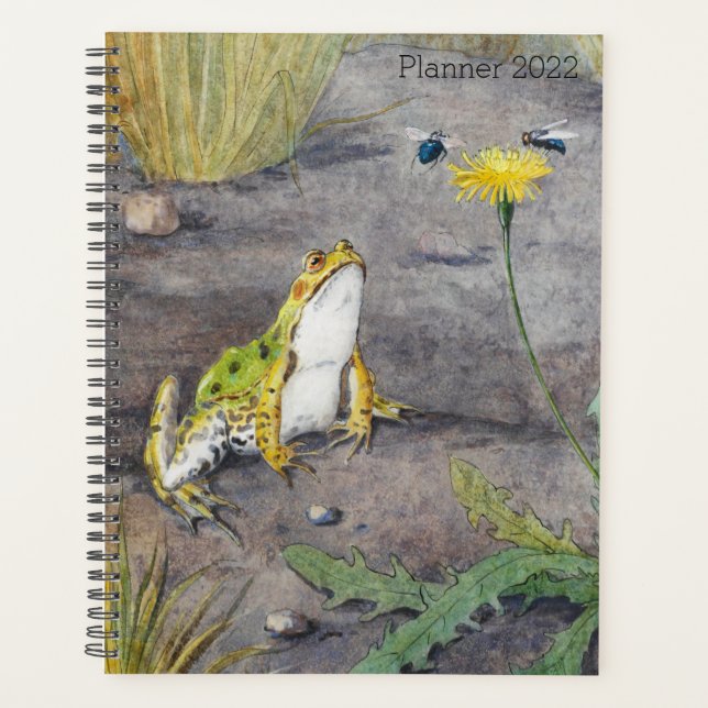 Agenda Feliz, Sapo Verde Whimsical (Frente)