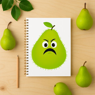 Agenda Felpudo Grumado Caráter de Fruta Engraçado