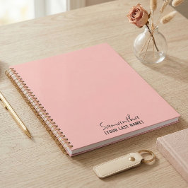 Agenda Feminino Minimalista | Bege Rosa
