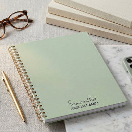 Agenda Feminino Minimalista | Poeira Salvia