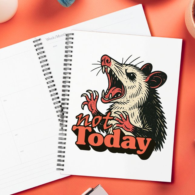 Agenda Feral Irritado Possum Hoje Não É Tipografia (Make a fierce statement with this feral possum design
)