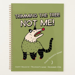 Agenda Feriado de Natal Possum Não Engraçado na Árvore