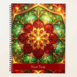 Agenda Feriado Verde Vermelho Decorativo