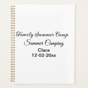 Agenda Férias de camping em família personalizar adiciona