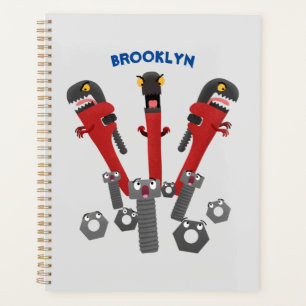 Agenda Ferramentas engraçadas de monstro de wrench