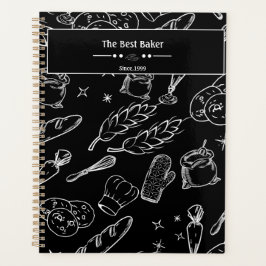 Agenda ferramentas para panificação e panificação de cozi