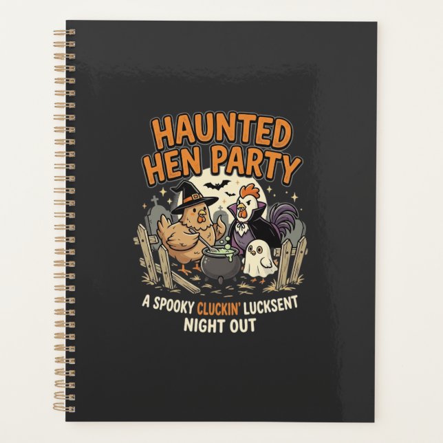 Agenda Festa das Galinhas Assombradas de Halloween (Frente)