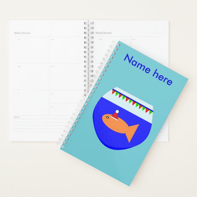 Agenda Festa de Natal - Goldfish Personalizado (Exibição)