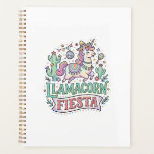 Agenda Festa do Llamacorn Unicórnio Vetor Premium Arte PO