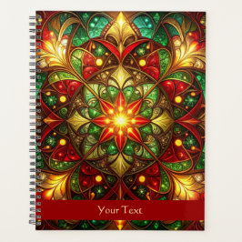 Agenda Festas Vermelho Verde Decorativas