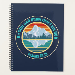 Agenda Fique quieto e saiba que eu sou Deus Camiseta Vers
