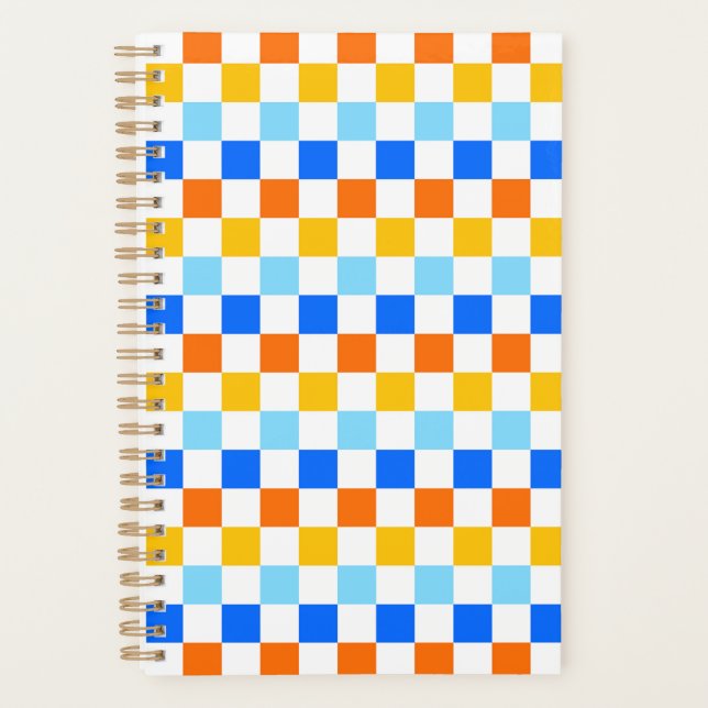 Agenda Fire and ice checkerboard pattern (Frente)