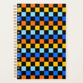Agenda Fire and ice checkerboard pattern