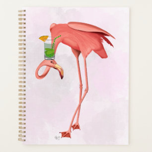 Agenda Flamingo com coquetel