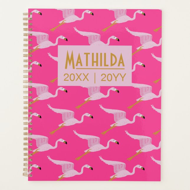 Agenda Flamingos Batendo As Asas (Frente)
