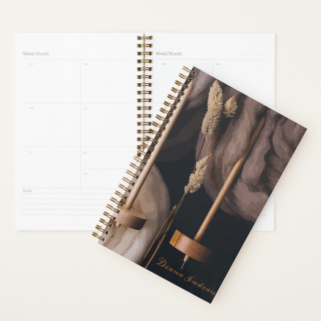 Agenda Fleece e Drop Spindles (Exibição)