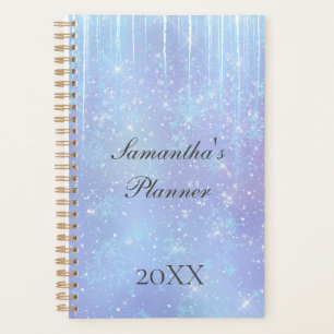 Agenda Floco de Neve Cristal Icicle Personalizado Azul Ro