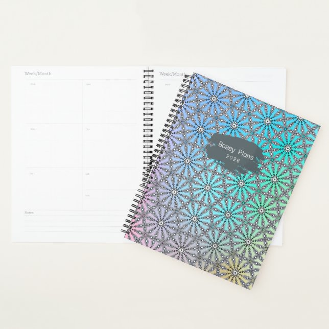 Agenda Flocos de Neve Multicoloridos (Exibição)
