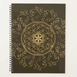 Agenda Flor da Vida - Mandala de Enfeites Vintage 2