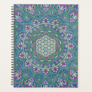 Agenda Flor Da Vida - Mandala Estilo Índia 1