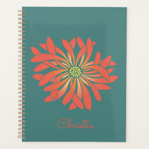 Agenda Flor de Coral Personalizado Não-Comprimido