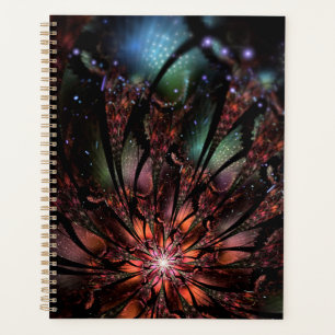 Agenda Flor de fantasia fractal macia e tenra